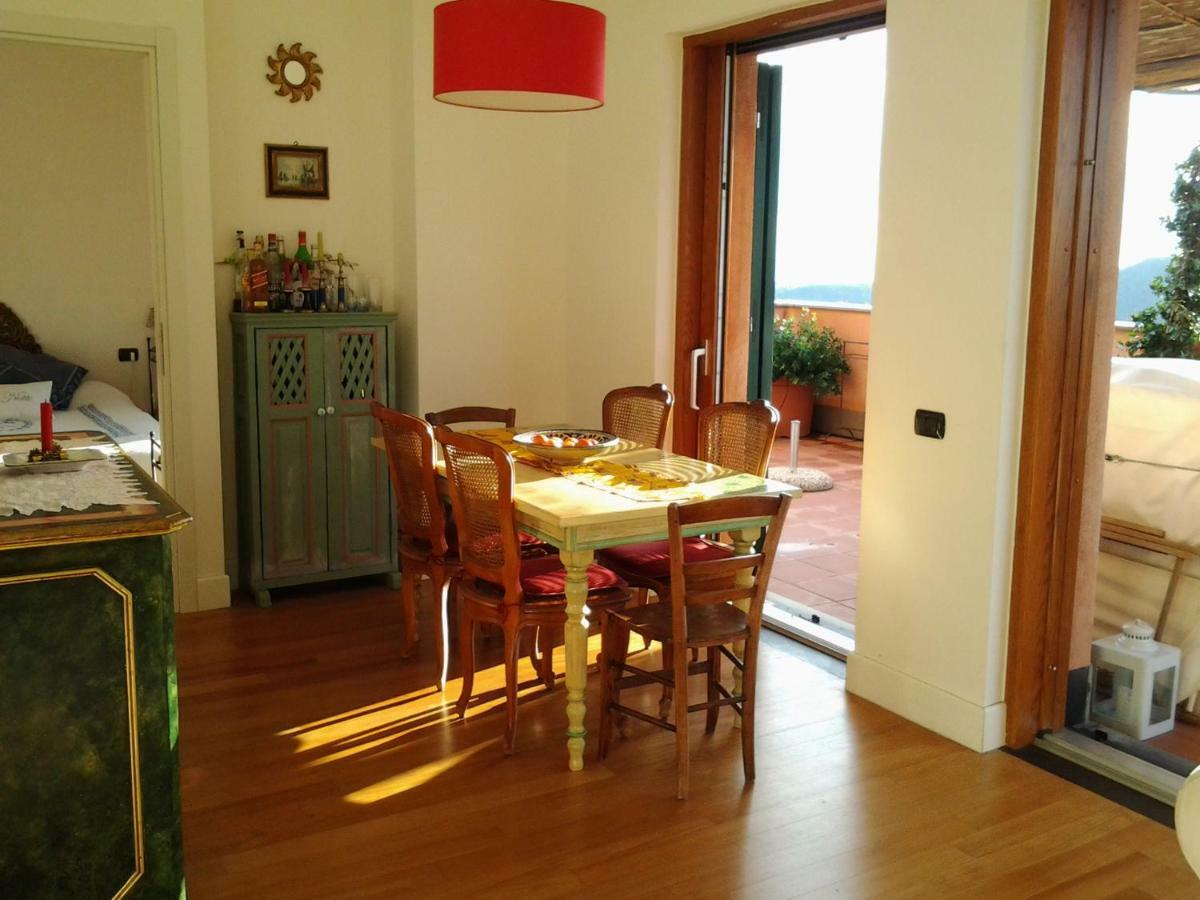 Attico Con Vista Spettacolare Cogoleto Villa Buitenkant foto
